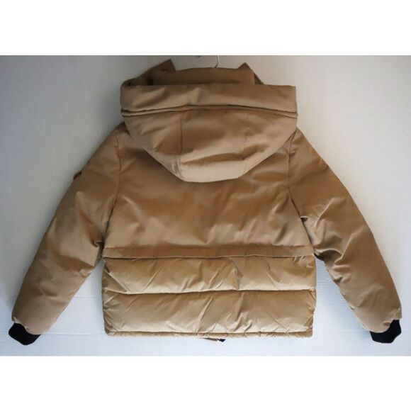 SOIA & KYO Women's Sz S Toffee Brown Cindi Hooded Down Puffer Jacket - Picture 8 of 12